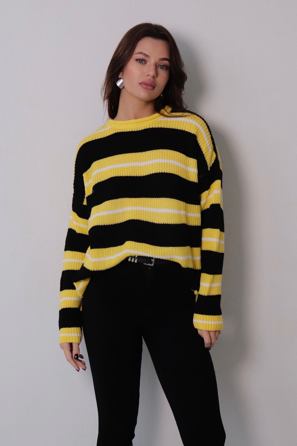 10710 Джемпер жёлто-чёрный - Martichelli фото 13