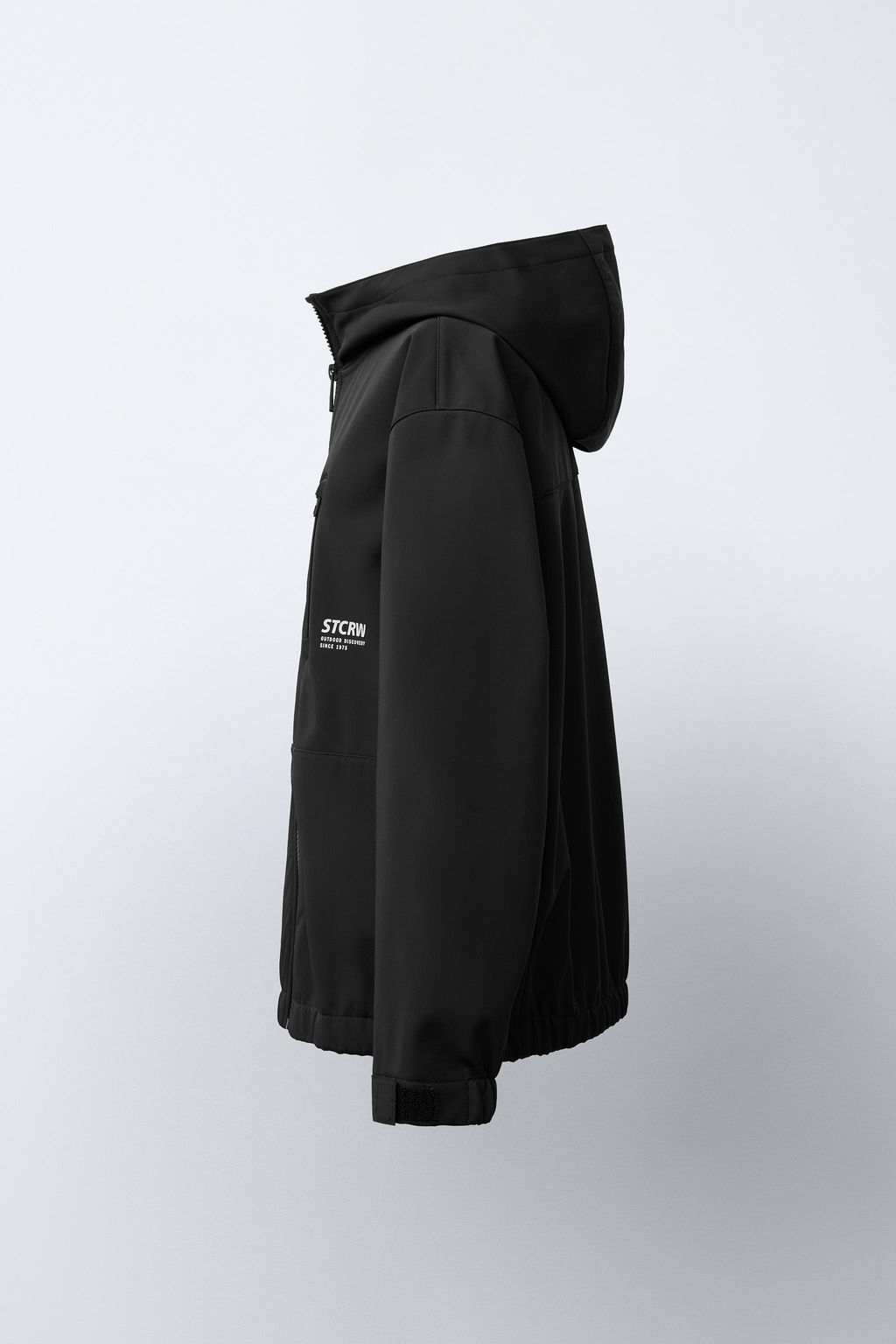 WATER-REPELLENT HOODED LINED TECHNICAL JACKET - Zara фото 3