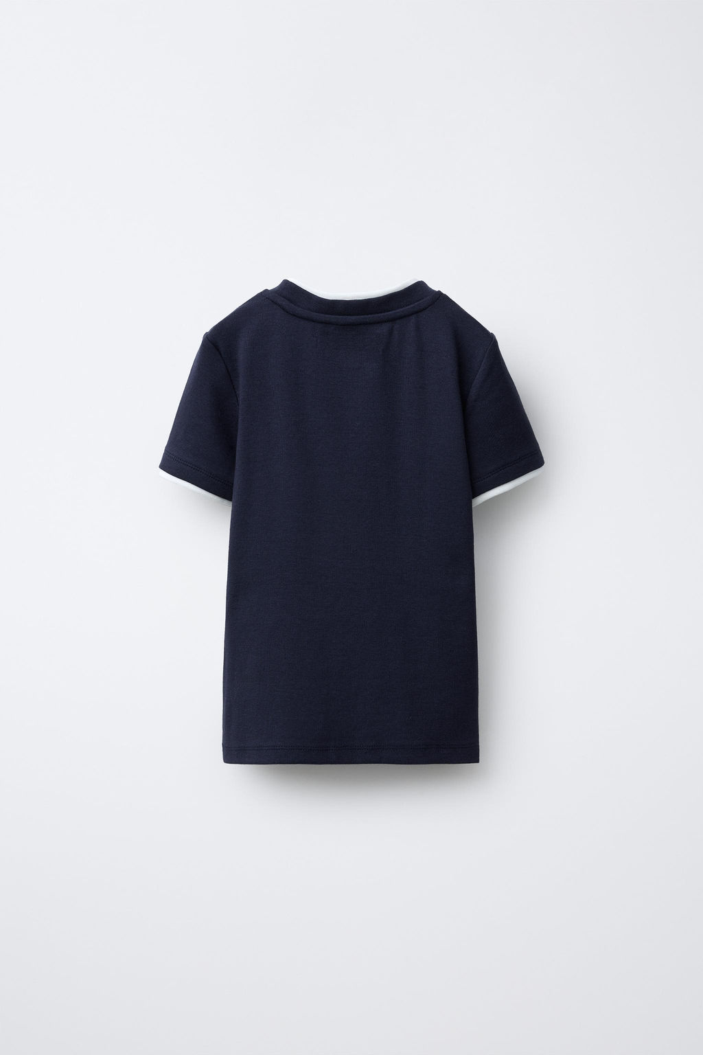 CAMISETA DOBLE CON MODAL / Marino - Zara фото 2