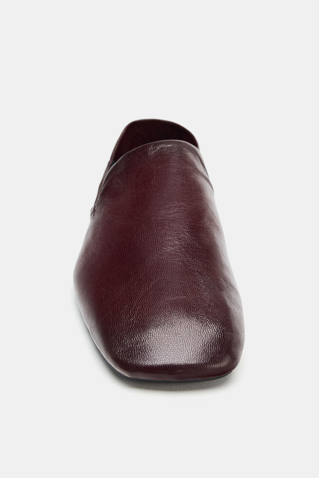 LEATHER LOAFERS WITH HIGH VAMP - Zara фото 5