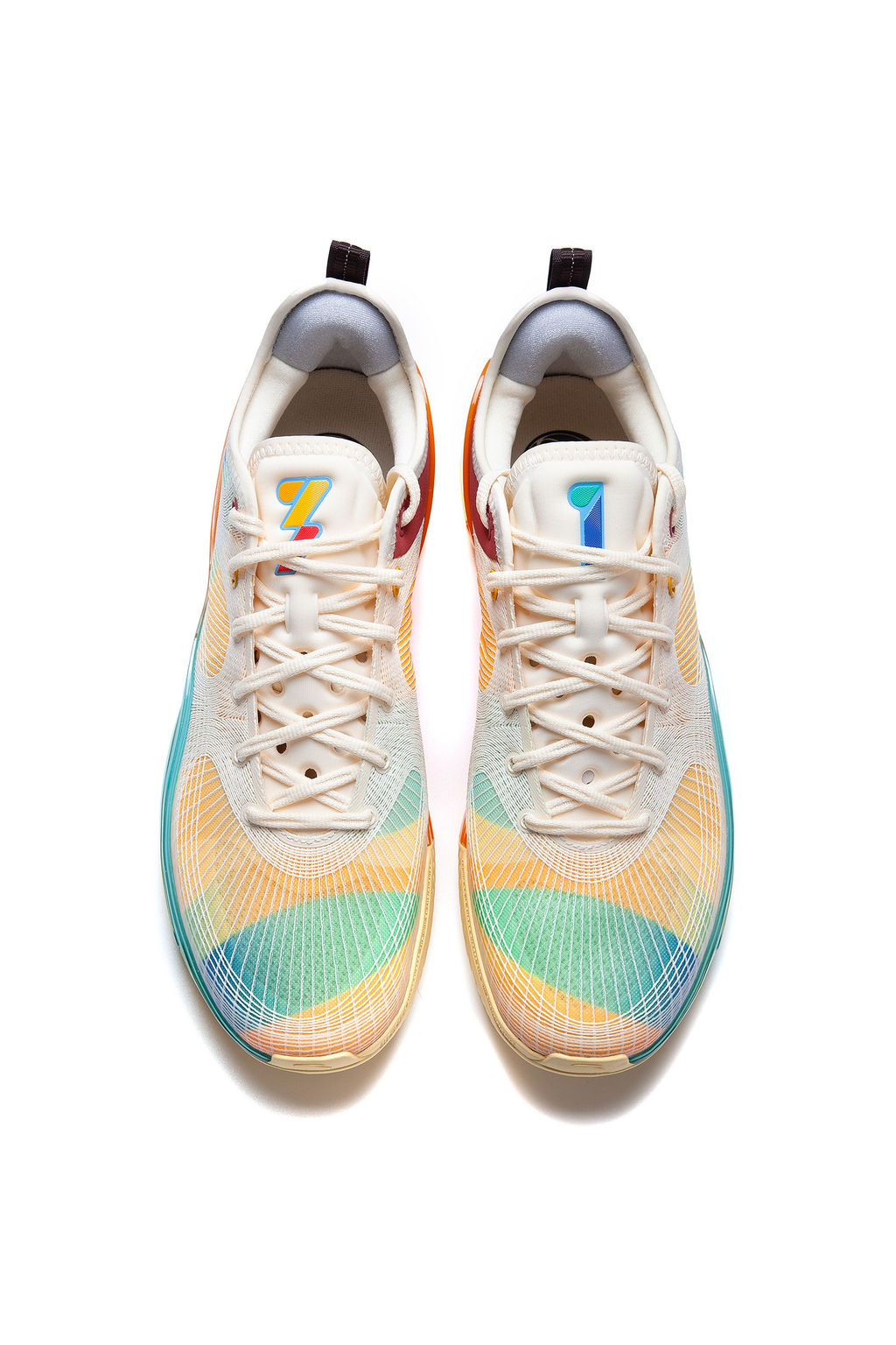 Кроссовки для баскетбола Бежевый/Красный/Неоново-оранжевый SPLASH 7.0 - Anta фото 2