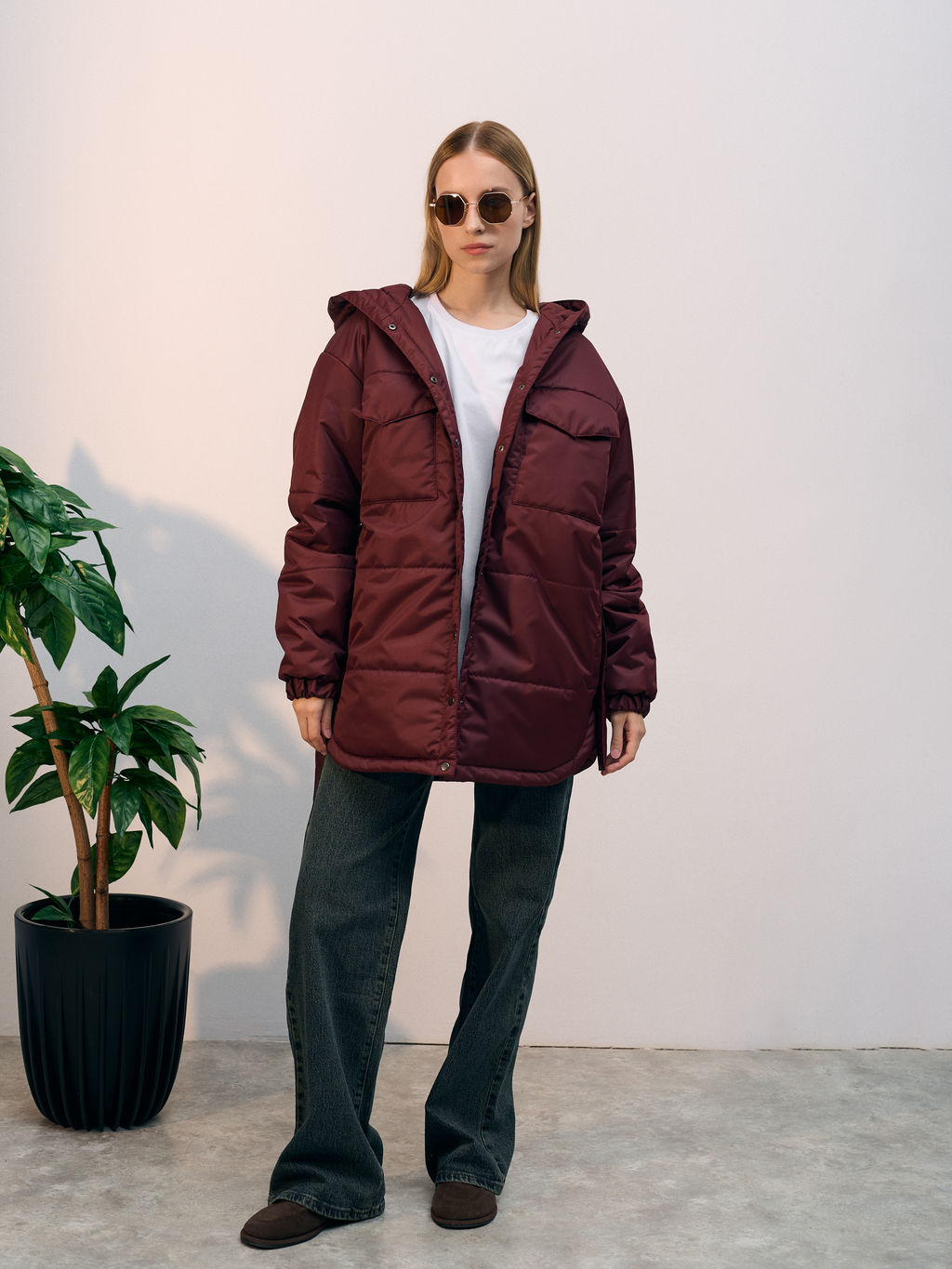 Куртка зимняя "Эмми" бордо