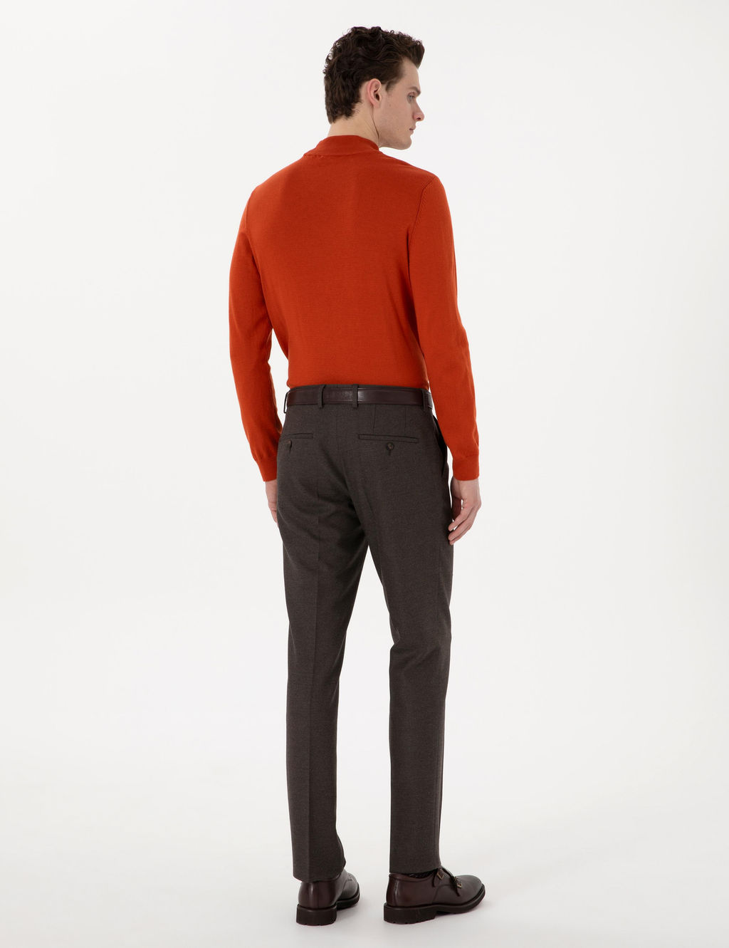 Kahverengi Slim Fit Kuma_ Pantolon