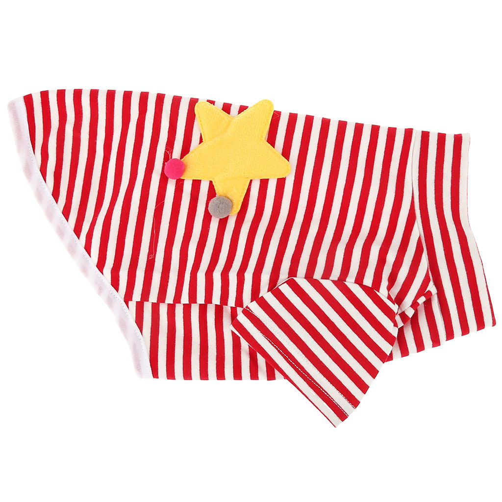 Пэт тойс (Pet toys) Одежда для собаки Тельняшка с принтом, р-р M, длина спинки 27см/обхват груди 40см/обхват шеи 26см, цвет-красно-белый, 100% полиэстер (Китай) - Домашняя мода фото 7