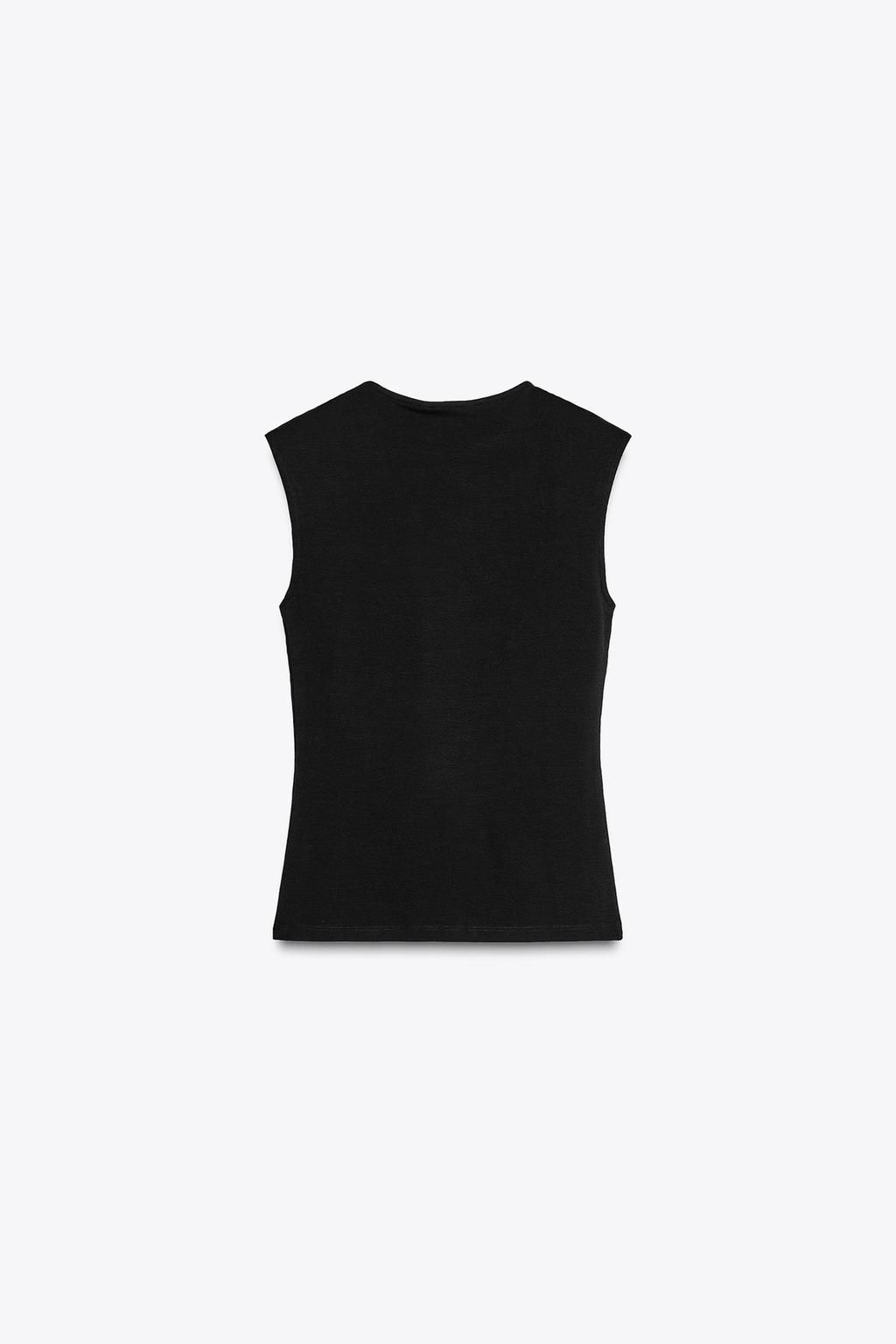 SLEEVELESS KNIT TOP - Zara фото 16