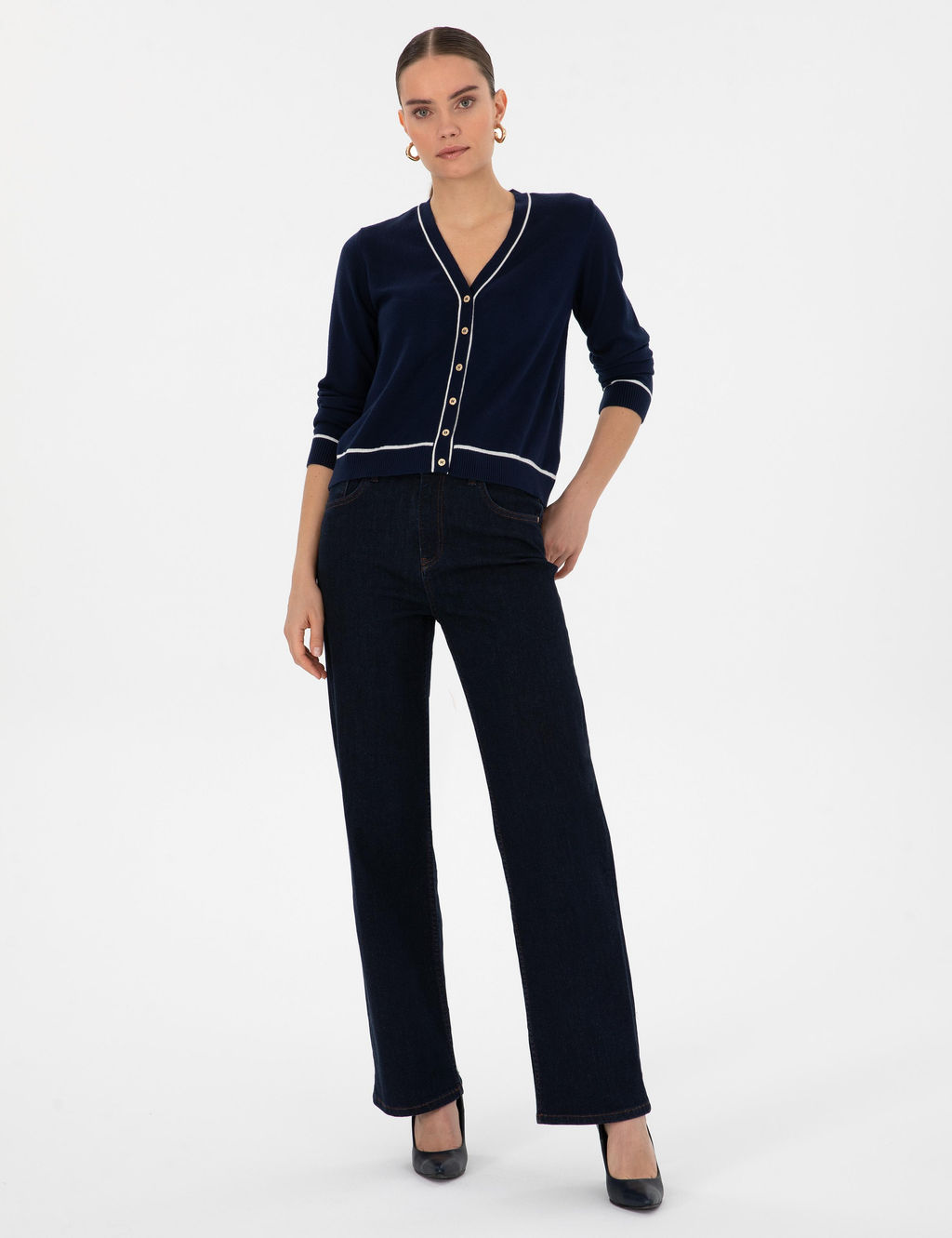 Lacivert Slim Fit Triko H_rka - Pierre cardin фото 4