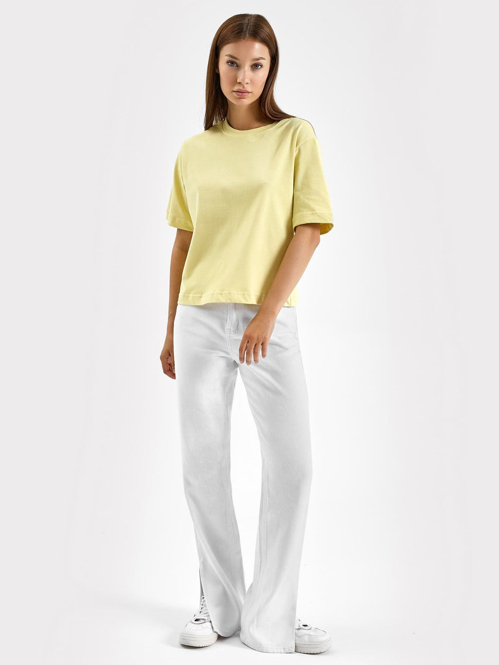 Футболка женская в пыльно-желтом оттенке пыльный желтый 302862 - Mark formelle фото 2