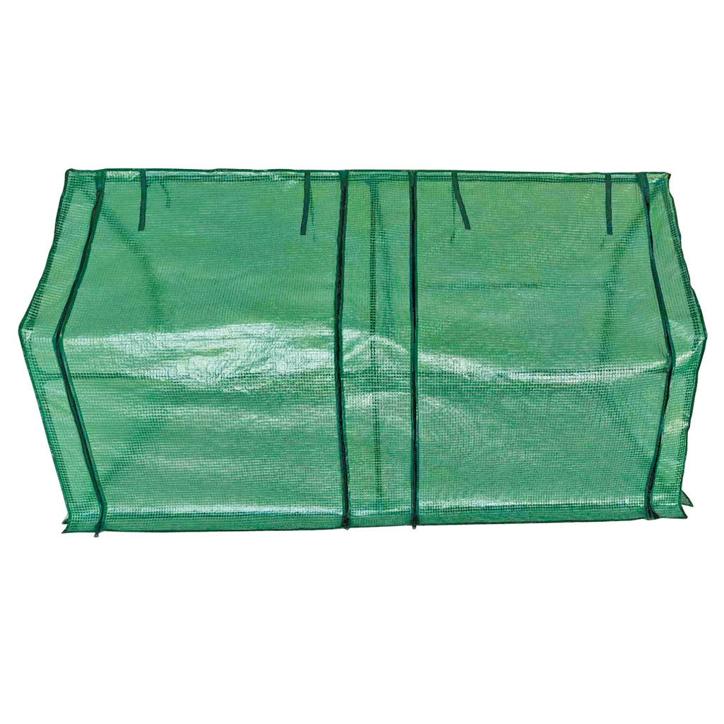 UGH-S31 L180 GREEN/GREEN Парник уличный, 180x90x90см. Металлическая труба в ПВХ, цвет зеленый. Тент из армированного полиэтилена 135г/м2, цвет сетки зеленый. TM ФитоЛето