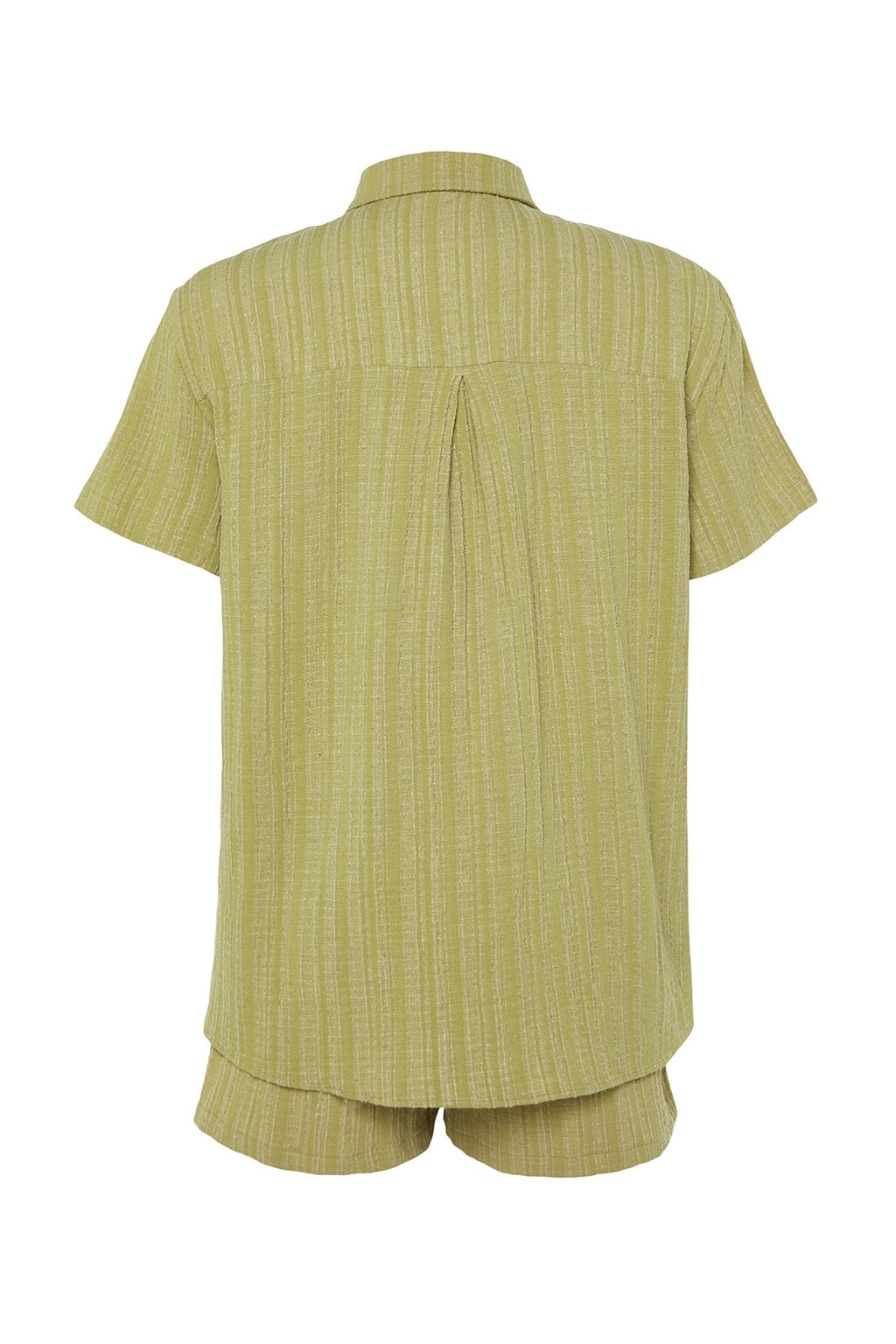 Ekru Dokuma Plaj Gomlek-Sort Tak?m TBESS23AU00054 - Trendyolmilla фото 16