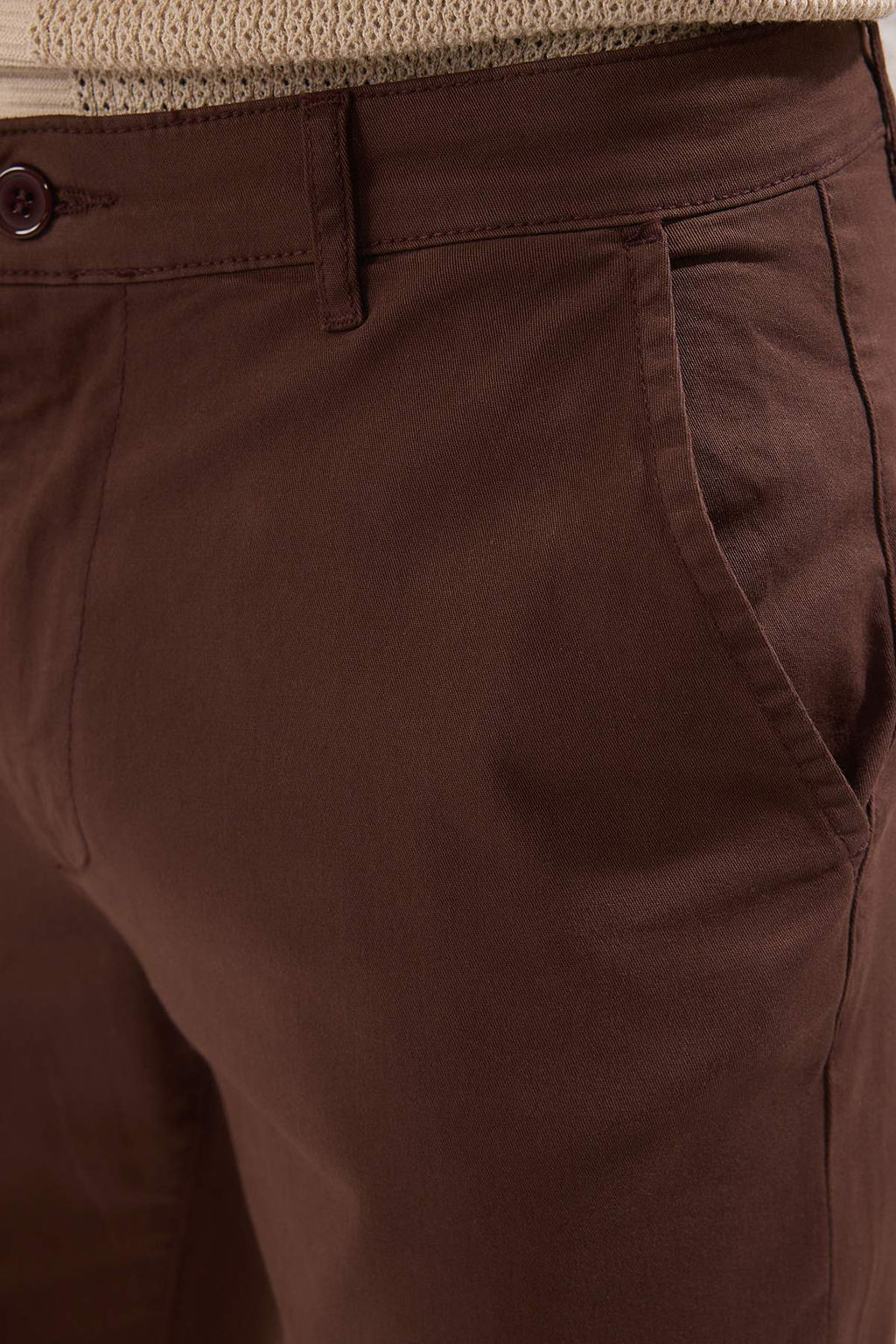 TRENDYOL MAN Siyah Slim Fit Basic Chino Esnek Gabardin Pantolon TMNSS25PL00018 - Trendyolmilla фото 4