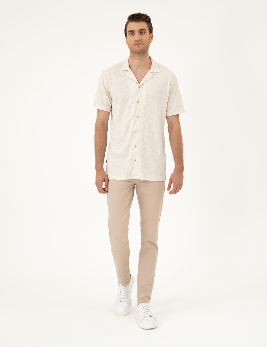 Bej Slim Fit Jean Pantolon