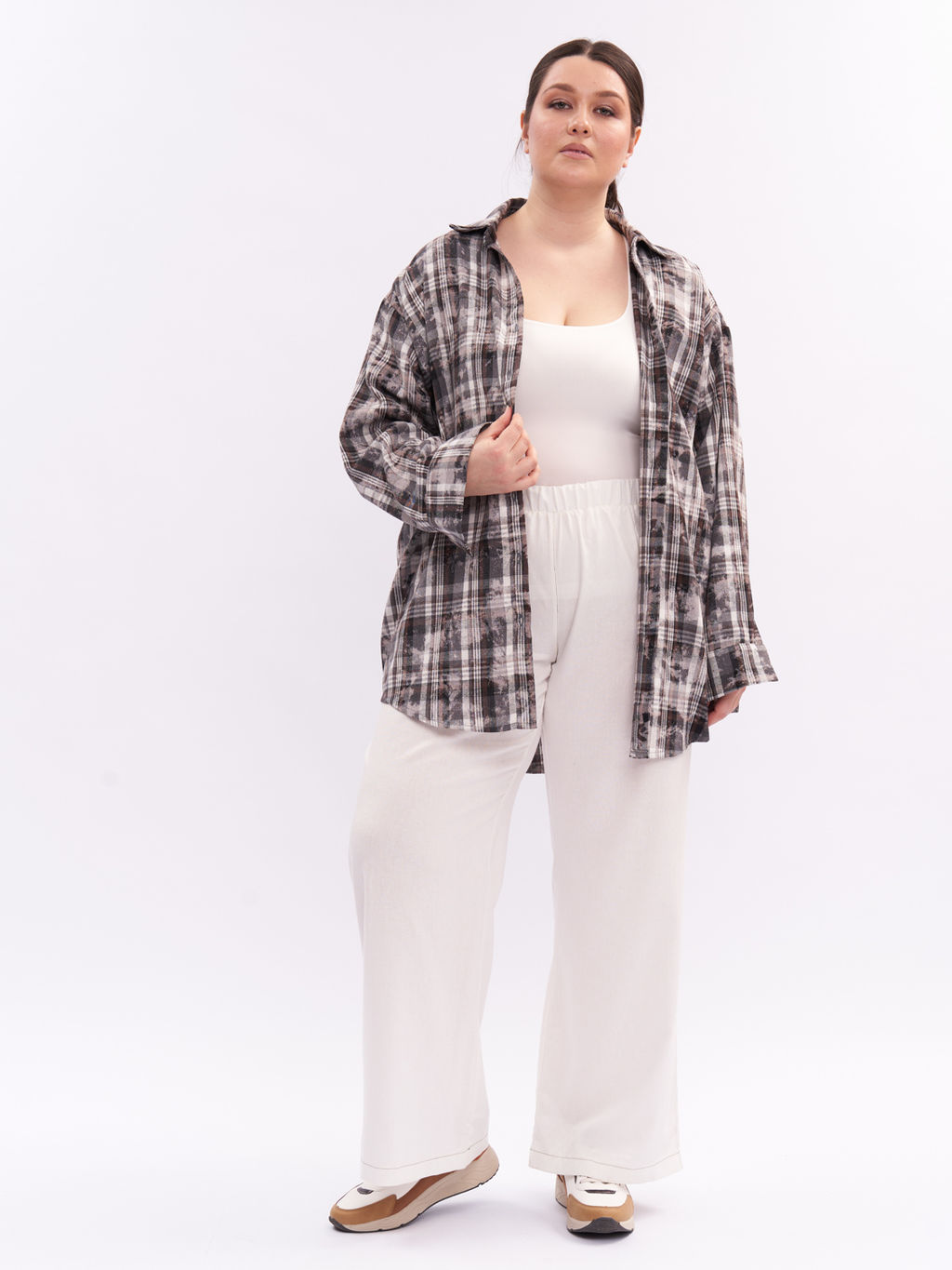 Брюки льняные BB31052WHT04