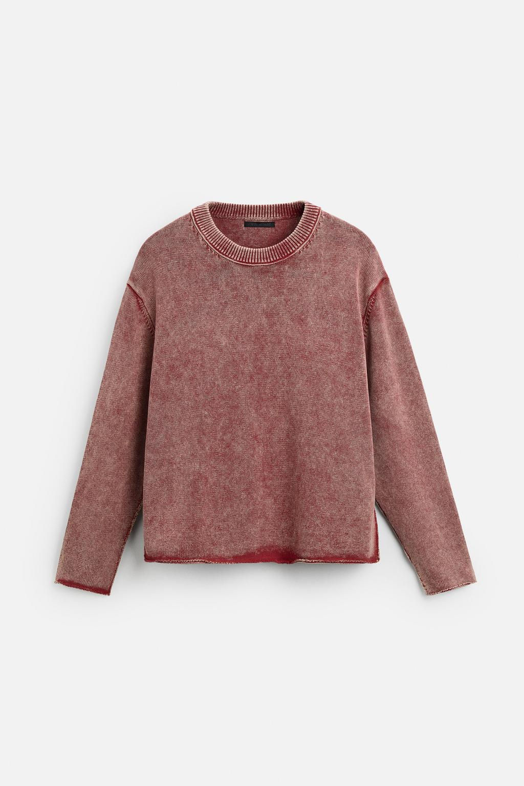 FADED TEXTURED SWEATER - Zara фото 7