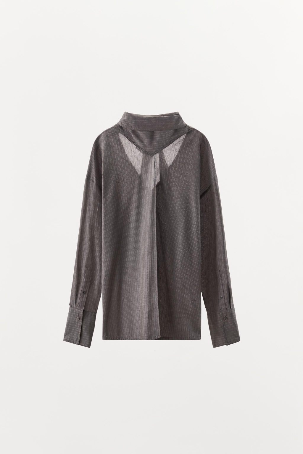 CAMISA RAYAS LAZADA / Gris - Zara фото 5