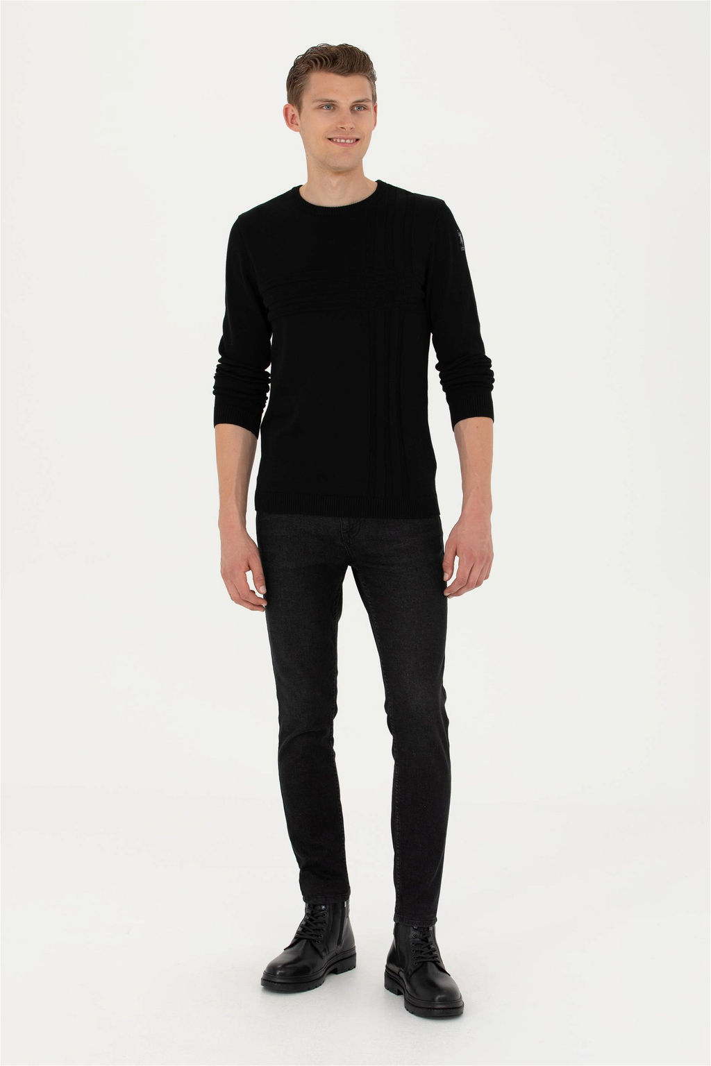 Мужской черный свитер - U.s. polo assn фото 11