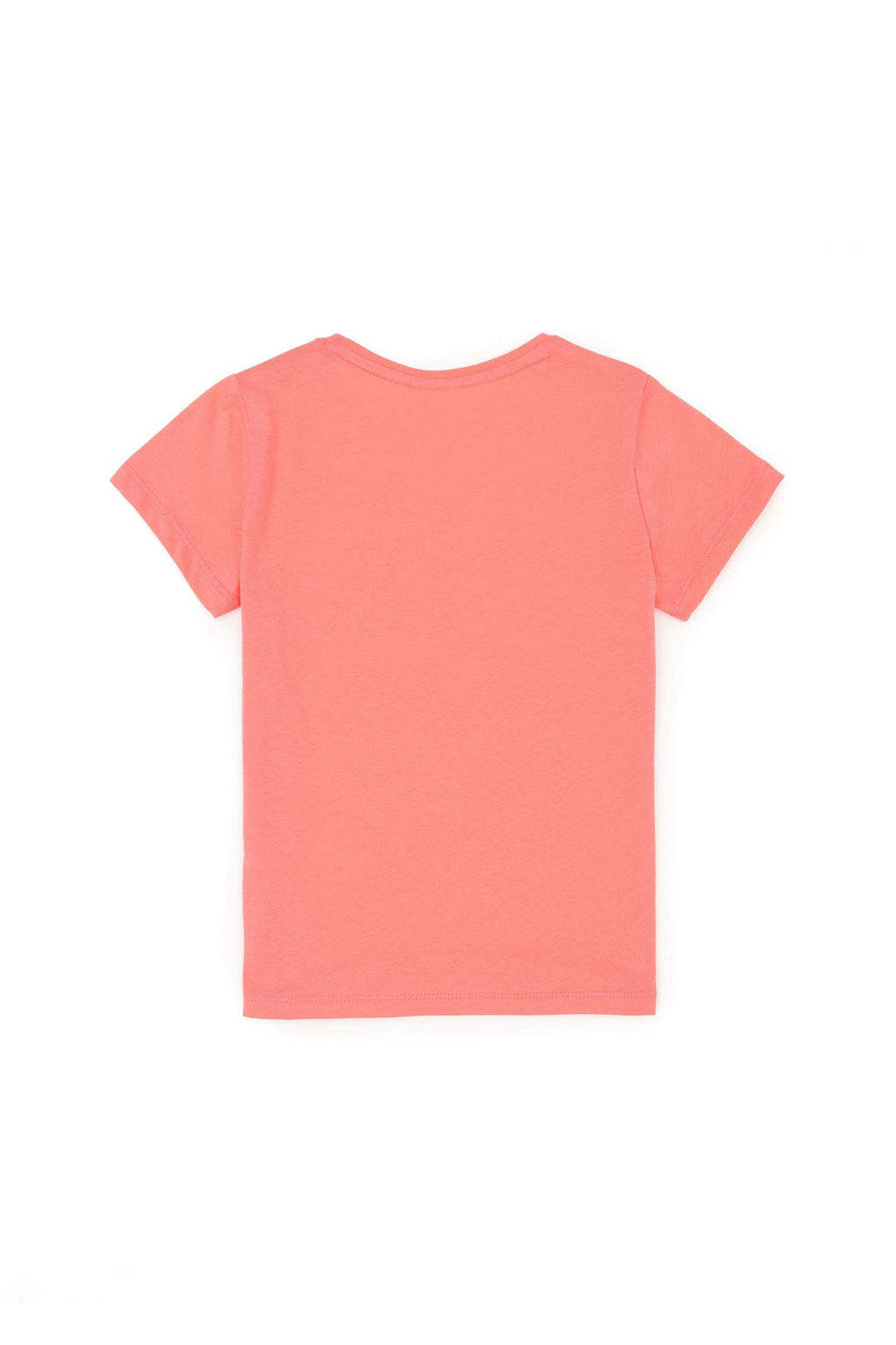 Неоново-розовая базовая футболка с круглым вырезом для девочек Неожиданная скидка в корзине - U.s. polo assn фото 4