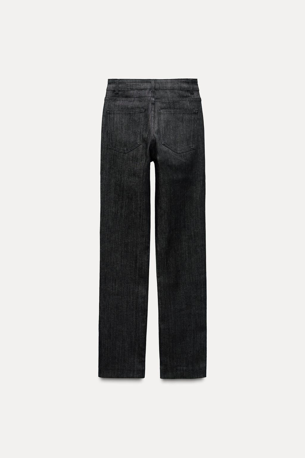 ZW COLLECTION SLIM FIT MID-RISE JEANS - Zara фото 8