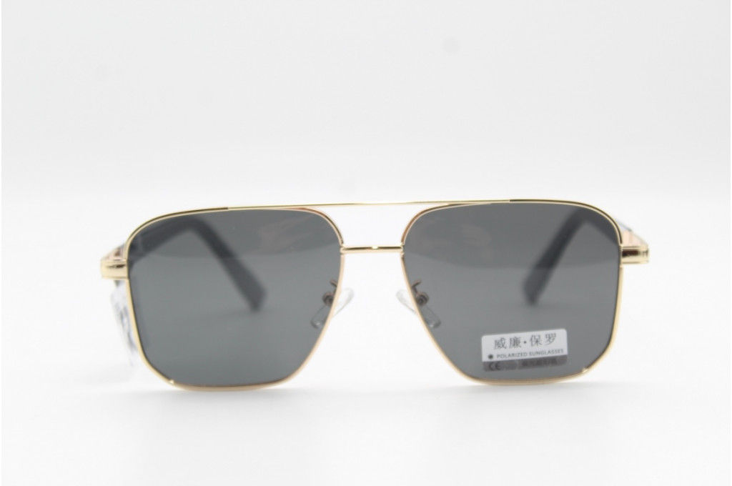 Солнцезащитные очки WILIBOLO (Polarized) 8018 58-15-141 С2 зол/серая линза