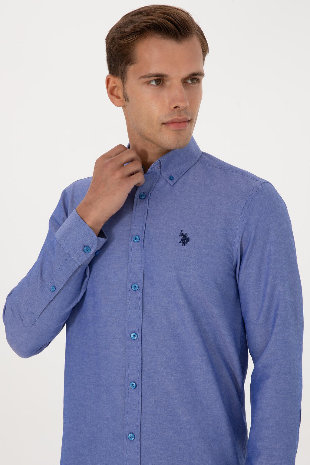 Erkek Saks Uzun Kollu Basic G_mlek Sepette S_rpriz _ndirim