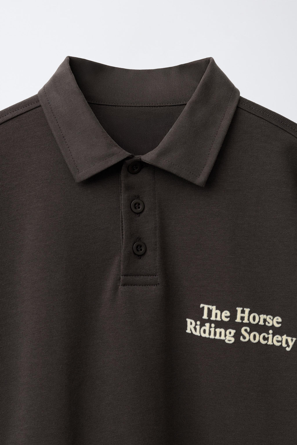 VELVET TEXT POLO SHIRT - Zara фото 3