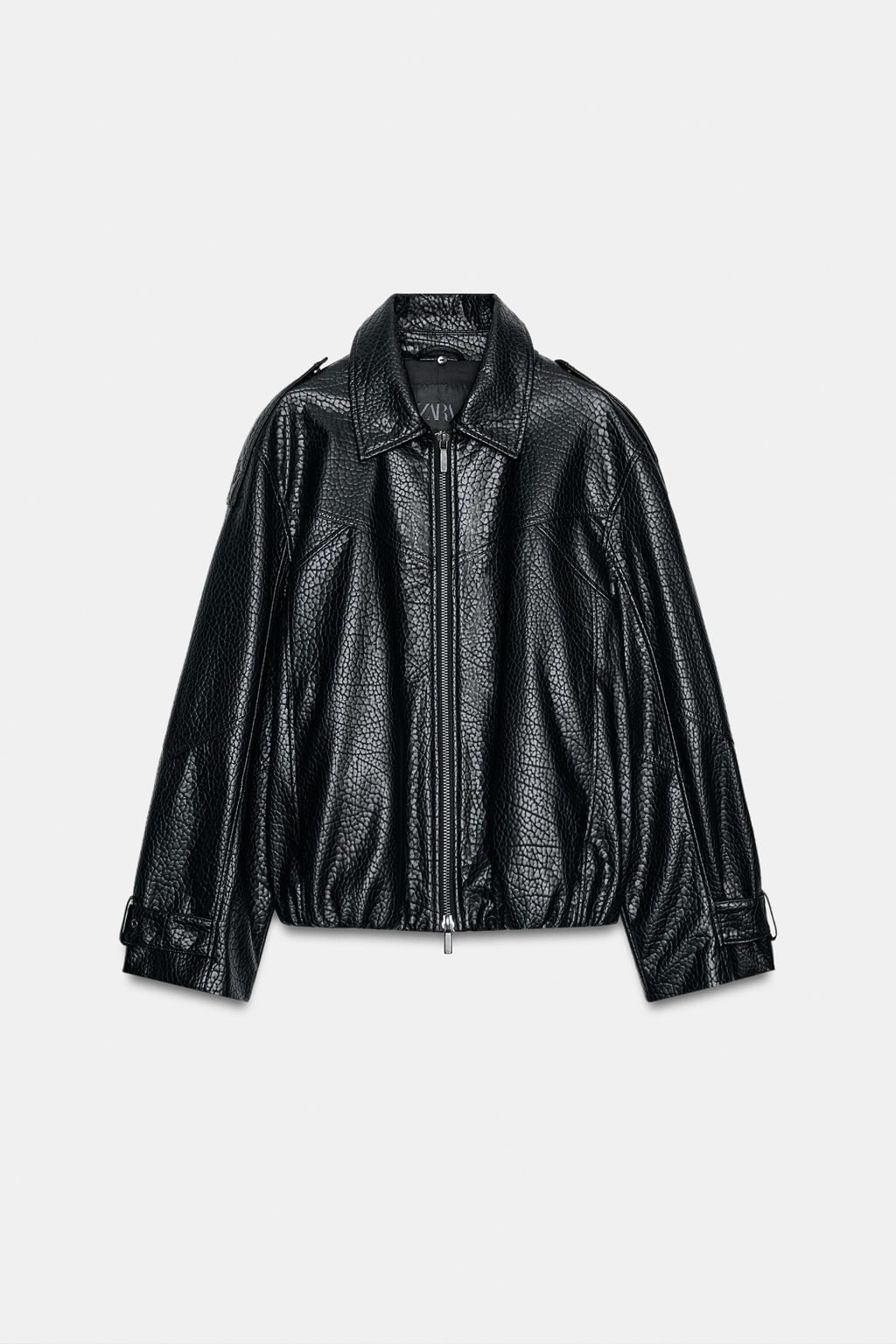 FAUX LEATHER BOMBER JACKET ZW COLLECTION - Zara фото 21