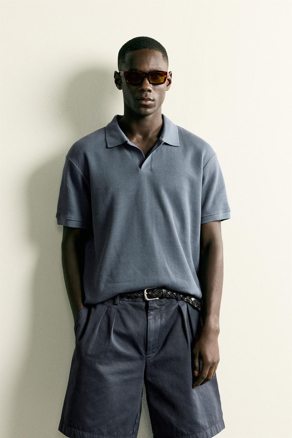 POLO ESTRUCTURA VERTICAL / Gris azul - Zara фото 2