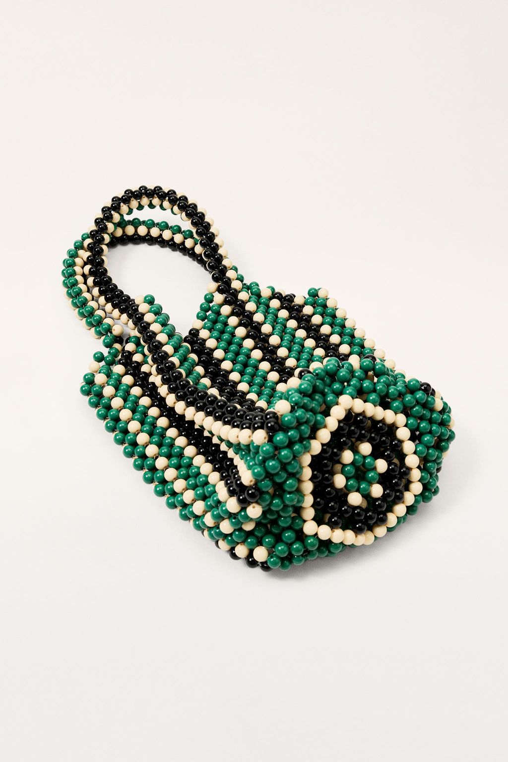 LIMITED EDITION STRIPED BEADED BUCKET BAG - Zara фото 7