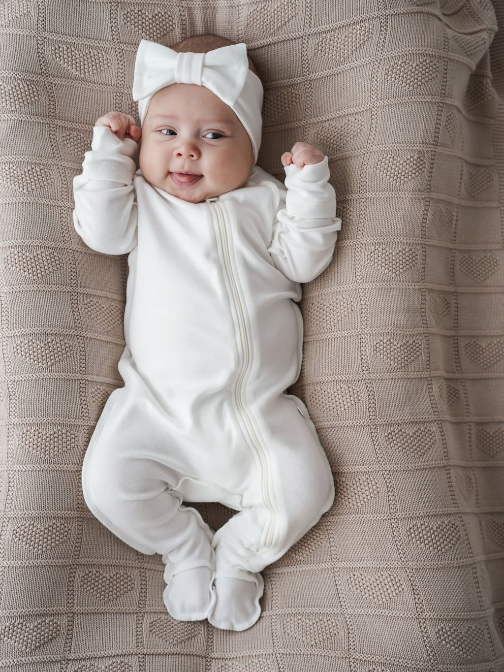 Слип с закрытой ножкой Сливки 0+ - Bungly фото 2