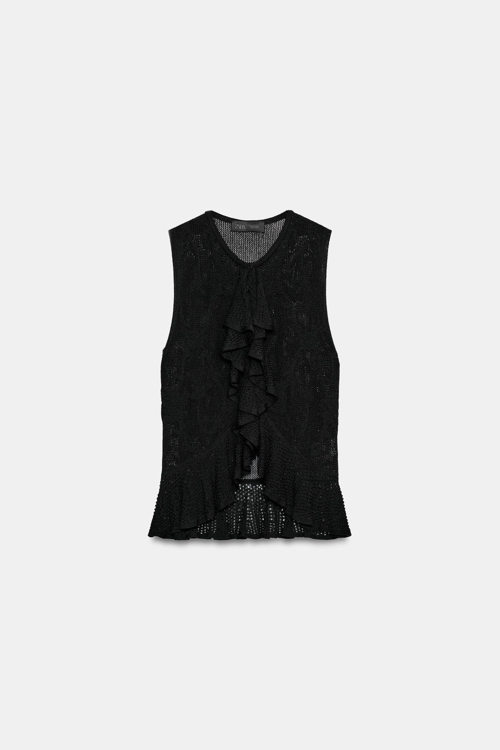 PLAIN STITCH HIGH NECK TOP - Zara фото 11