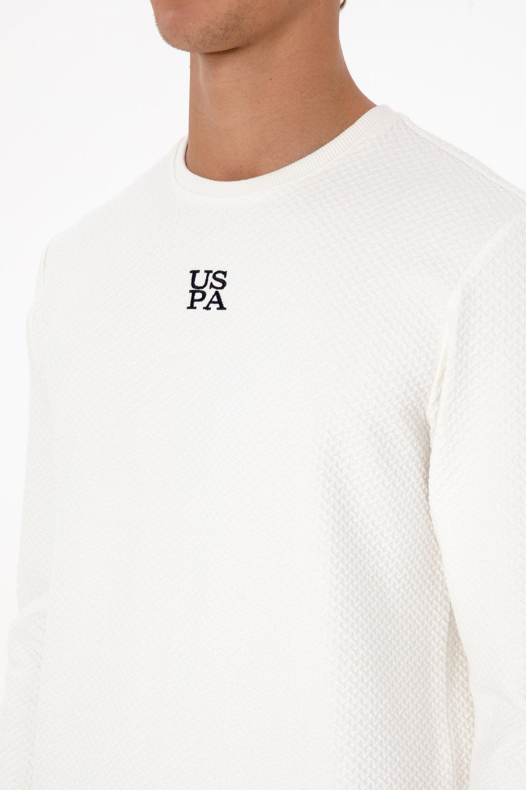 Erkek Regular Fit Bisiklet Yaka Krem Sweatshirt Sepette S_rpriz _ndirim