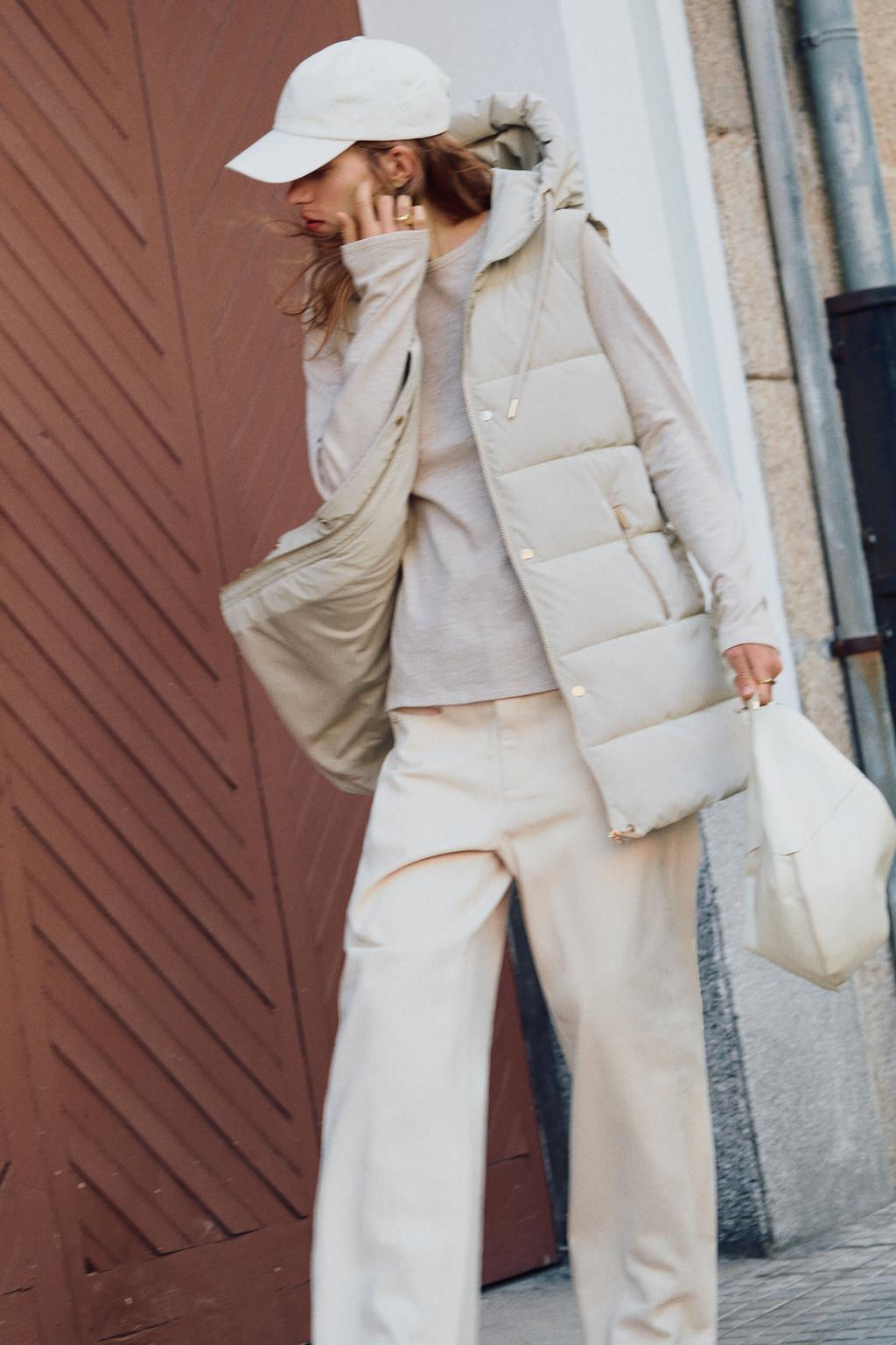 LONG PUFFER GILET - Zara фото 15