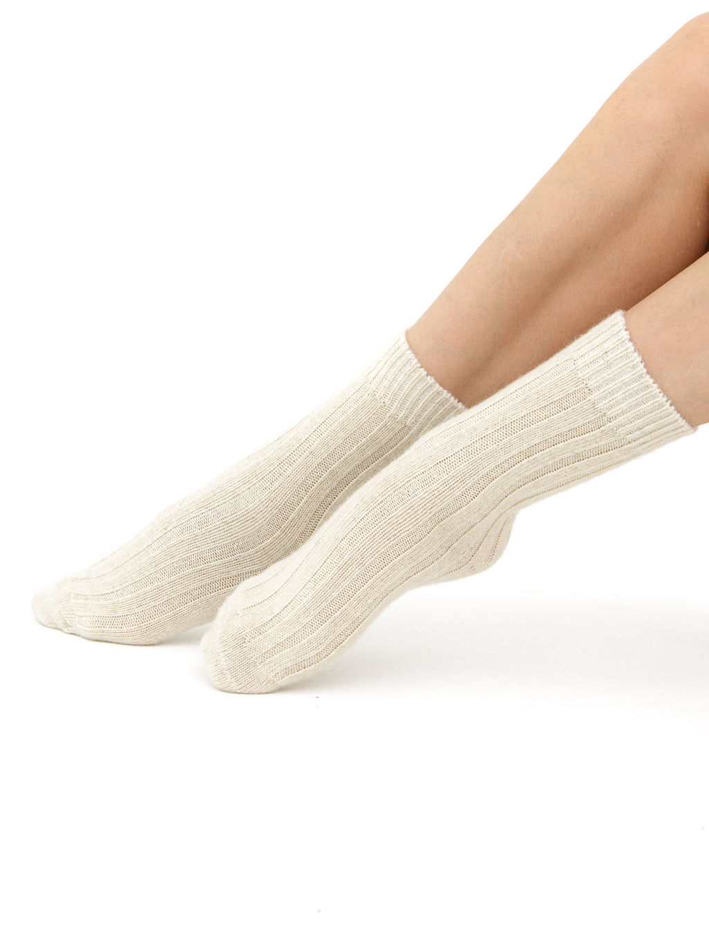 Носки из Монгольского кашемира PL бежевые