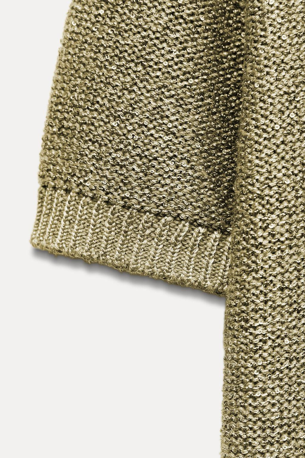 SEQUINNED KNIT TOP - Zara фото 5