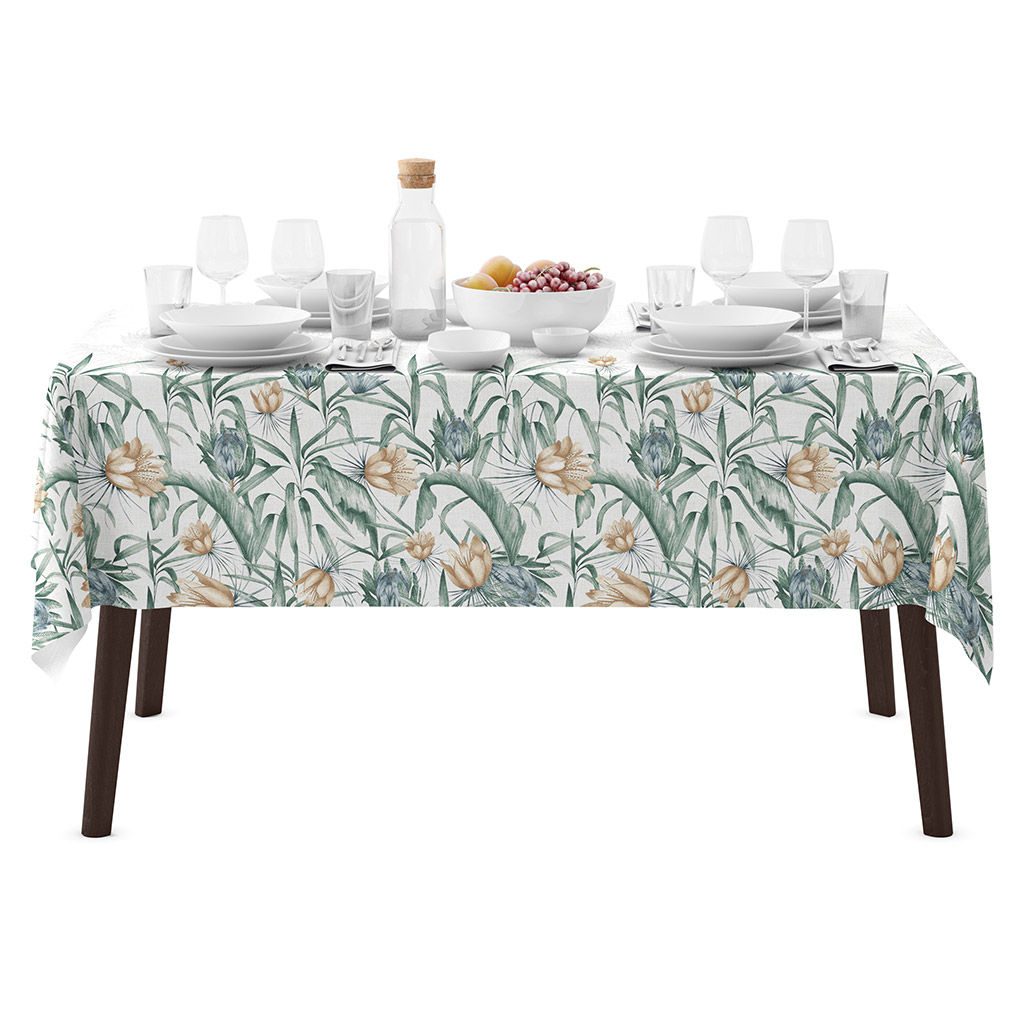 Скатерть 240х145см Виши, длина стола до 200см, на 10-12 персон, рогожка, хлопок Премиум 186г/м2, упаковка классическая 28х41см, Домашняя мода (Россия)  фото 3