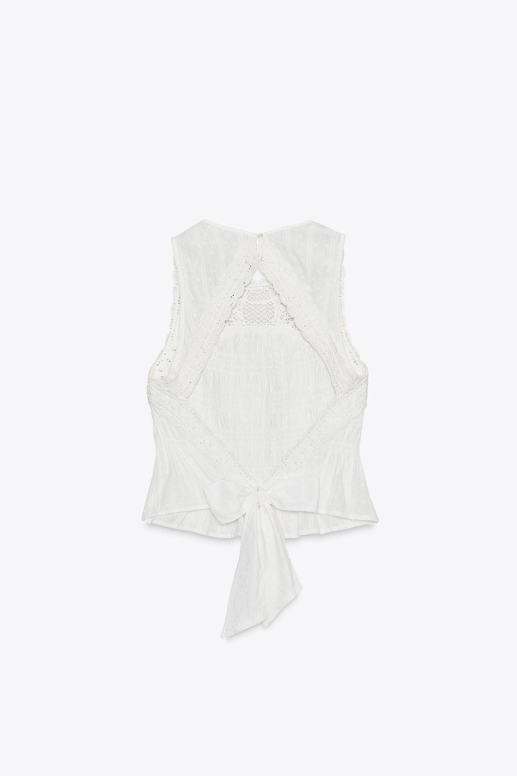 OPEN-BACK CROCHET MIX TOP - Zara фото 5