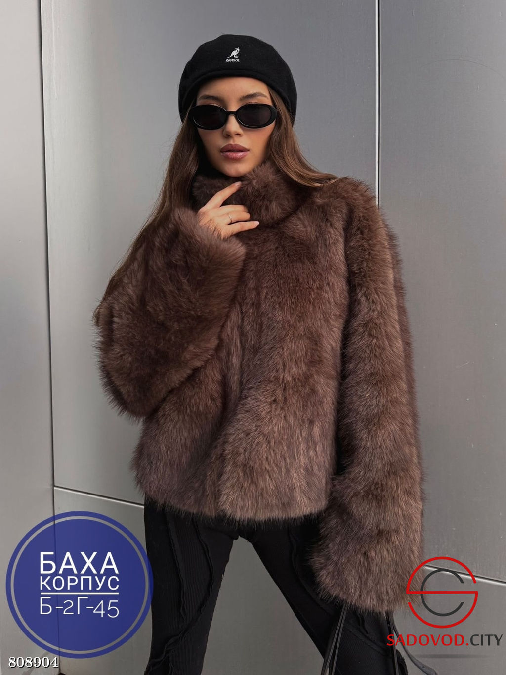 Женская зимняя шуба из экомеха - Bruno фото 2