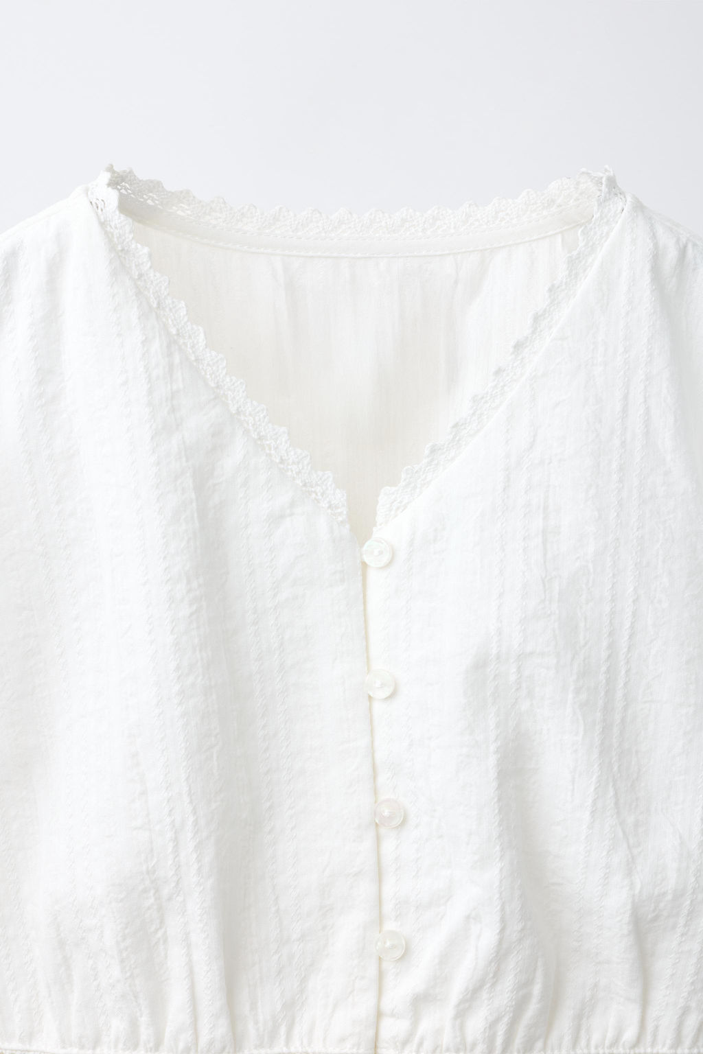 CAMISA ROM?NTICA GOMAS / Blanco roto - Zara фото 4