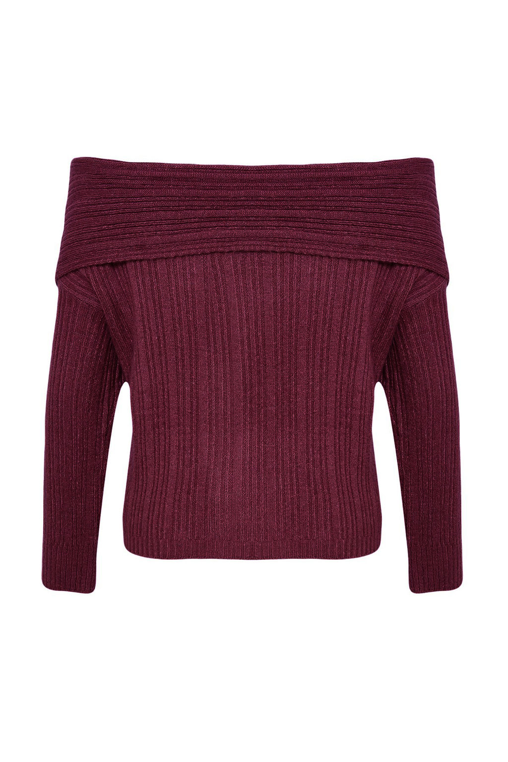 Ekru Yumusak Dokulu Carmen Yaka Triko Kazak TWOAW25KZ00076 - Trendyolmilla фото 14