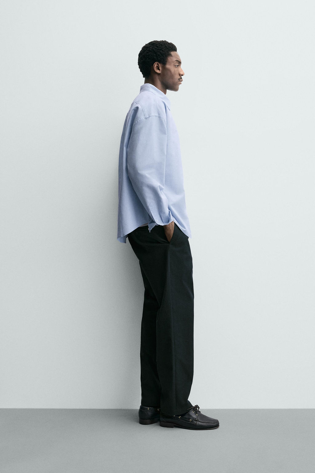 PLEATED TEXTURED TROUSERS - Zara фото 4