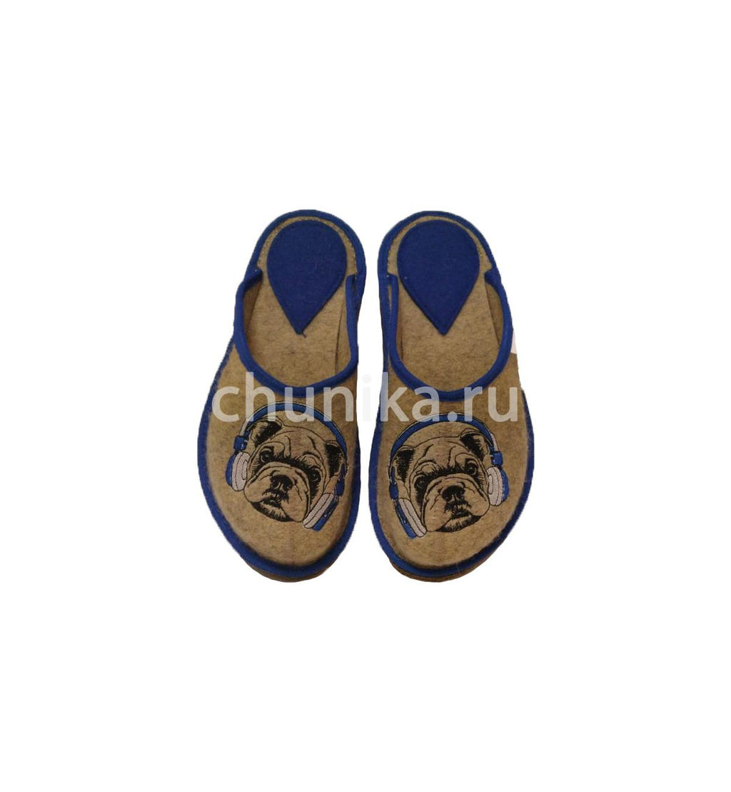 Тапочки без задника, вышивка, звери и птицы - Чуника фото 6