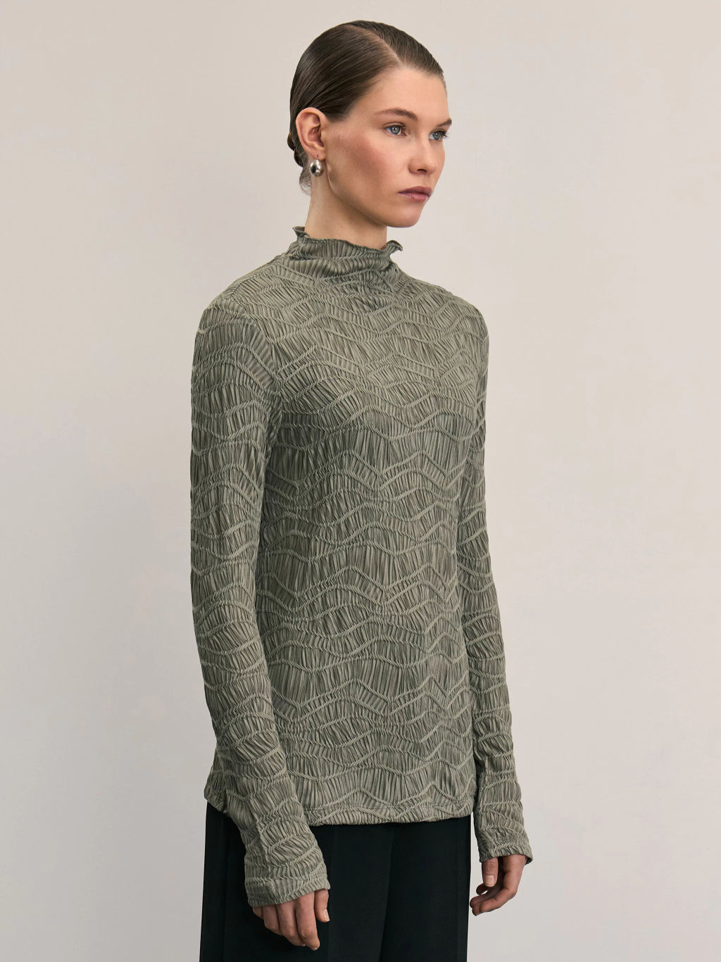 Лонгслив с абстрактным рисунком / Zarina фото 4