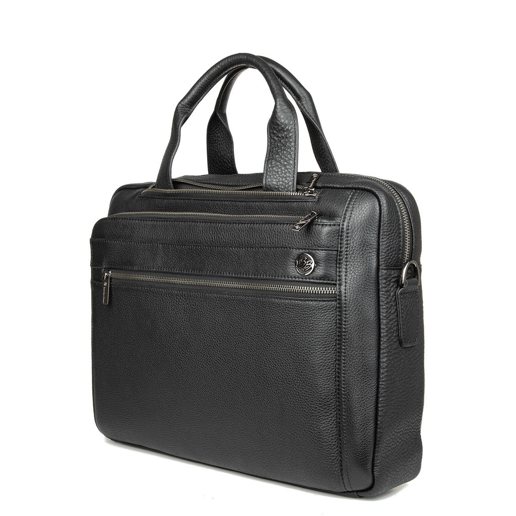 Мужская кожаная сумка Деловая - Barcelo biagi фото 2