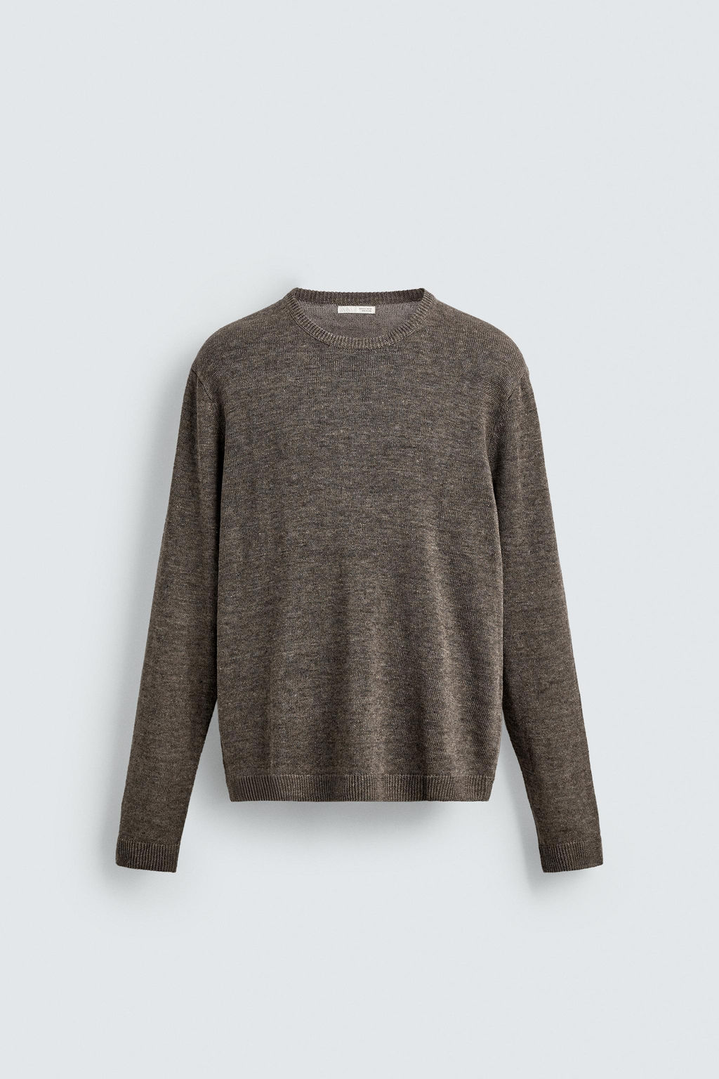 JERSEY REGULAR FIT 100% LINO / Marr?n / Topo - Zara фото 7