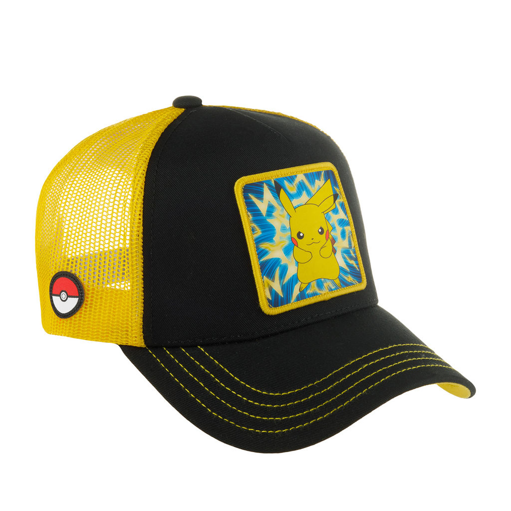 Бейсболка CAPSLAB арт. CL/PKM5/1/CT/THU Pokemon Pikachu (черный)  фото 4