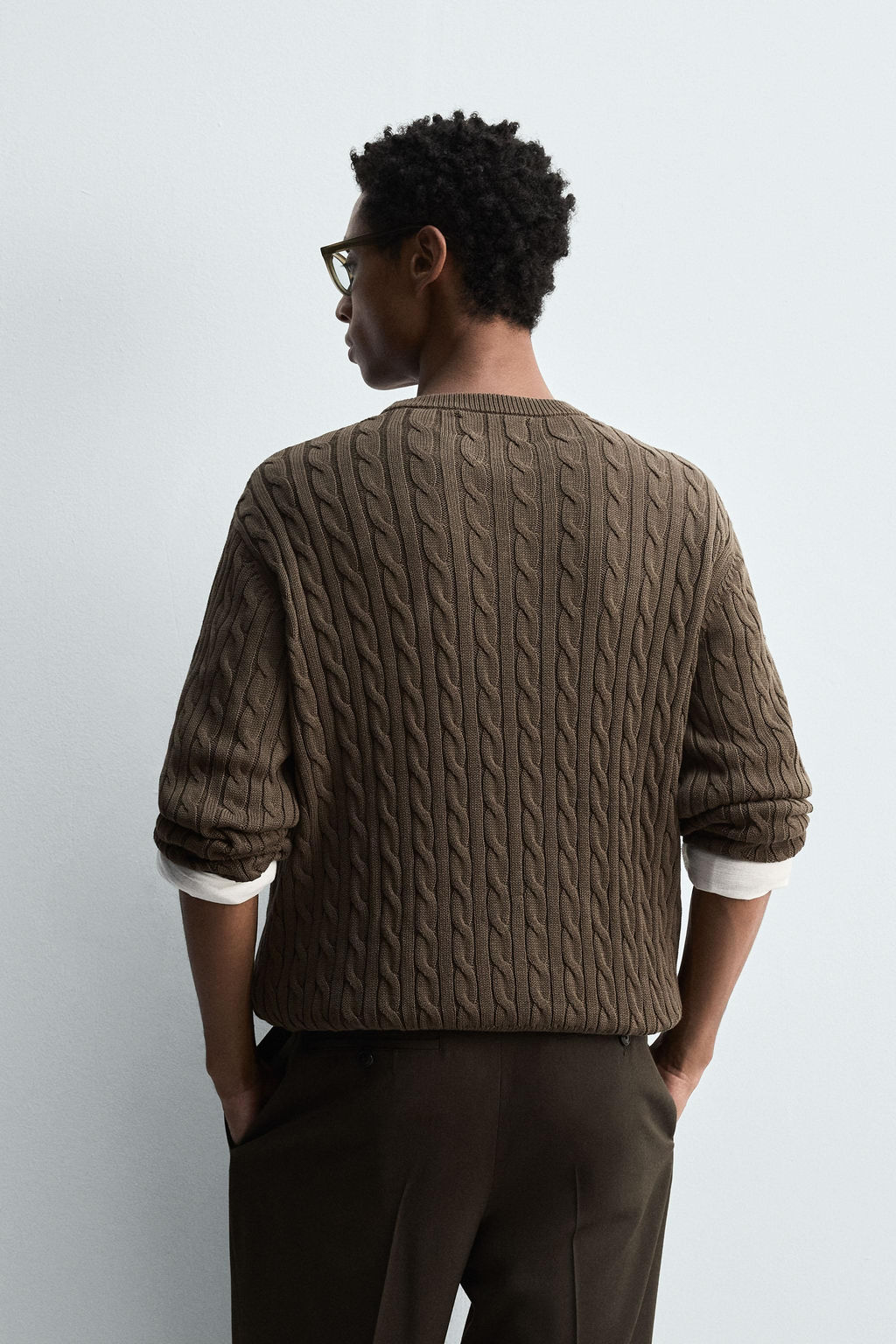 COTTON-HEMP TEXTURED SWEATER - Zara фото 3