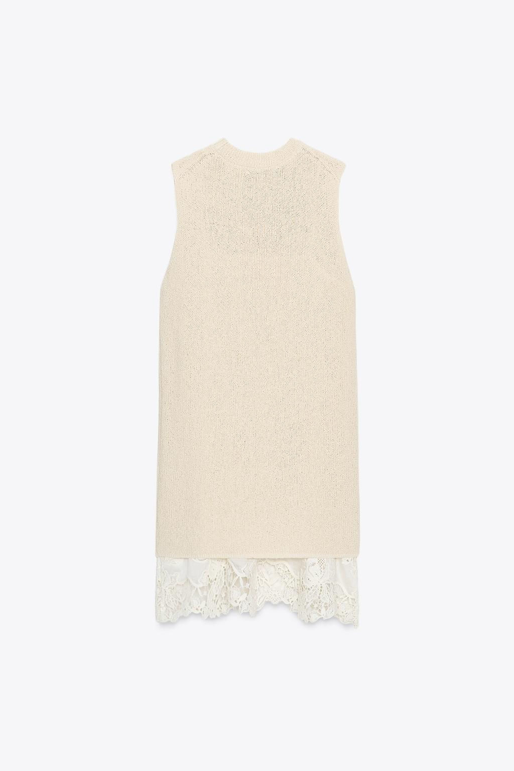 CONTRAST KNIT DRESS - Zara фото 5