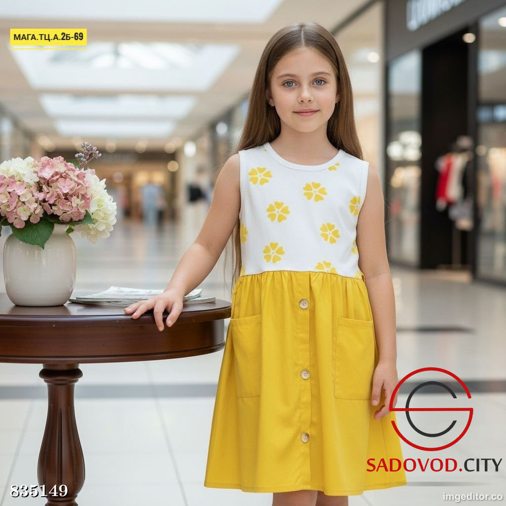 Платье для девочки с рисунком