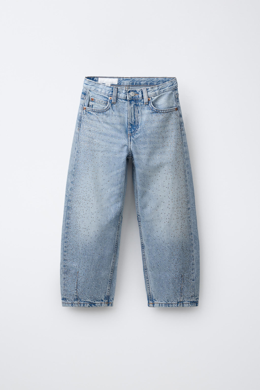 JEANS BARREL STRASS / Azul claro - Zara фото 3