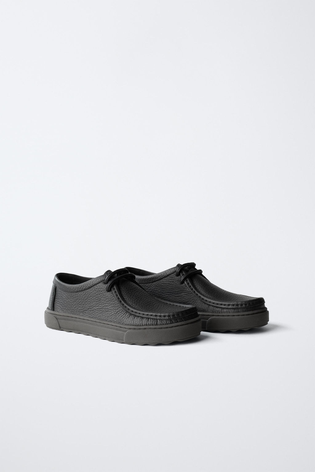 LEATHER SHOES WITH BINDING - Zara фото 11
