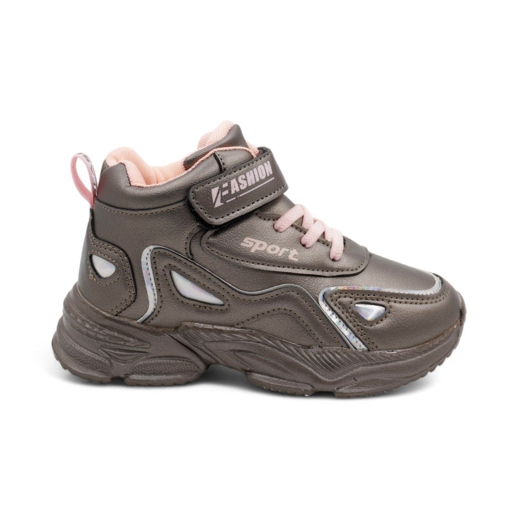 Высокие подростковые кроссовки А8981-15 серые - Sport фото 2
